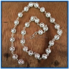 Kalung Perak 925 Handmade Beads Bulat